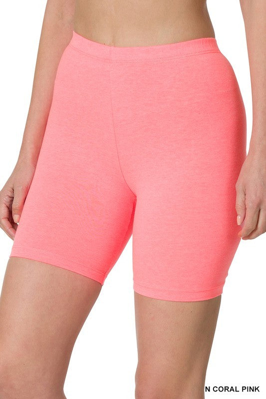 PREMIUM COTTON BIKER SHORTS