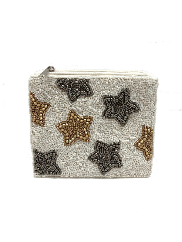 Stars Beaded Coin Purse LAC-CP-1037