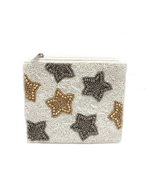 Stars Beaded Coin Purse LAC-CP-1037
