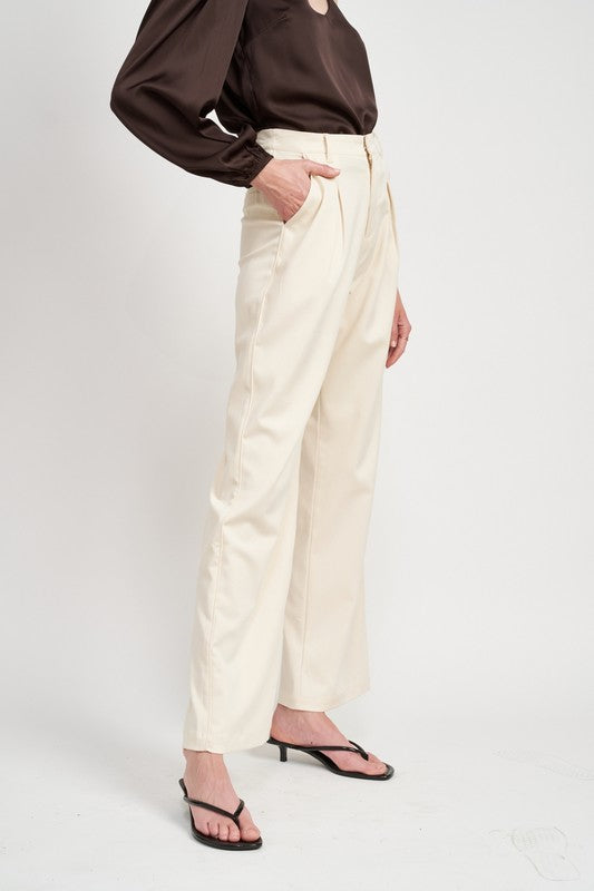 CUTEDGE DETAIL PLEATED TROUSERS