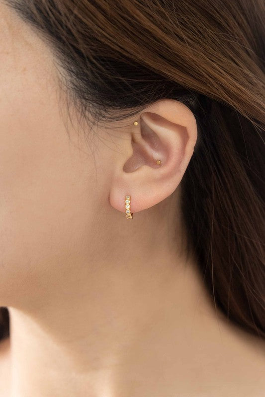 Surreal Huggie Hoop Earrings
