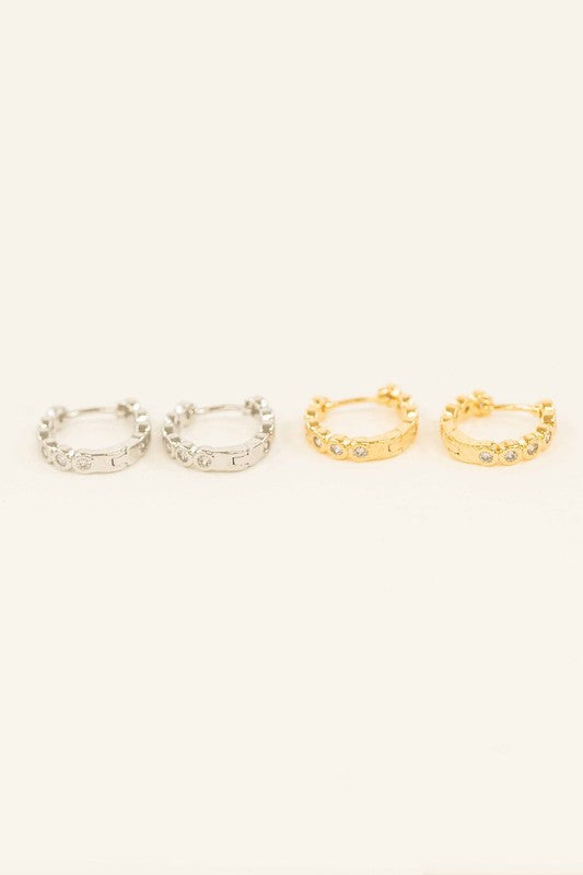 Surreal Huggie Hoop Earrings