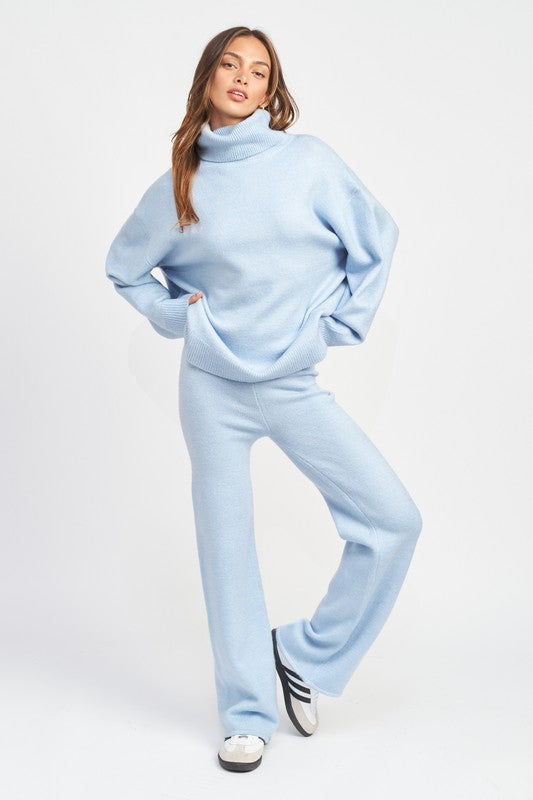 HIGH WAISTED WIDE LEG PANTS