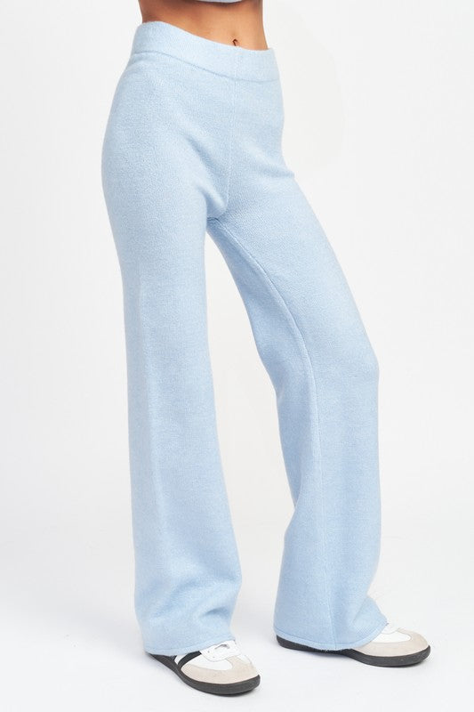 HIGH WAISTED WIDE LEG PANTS