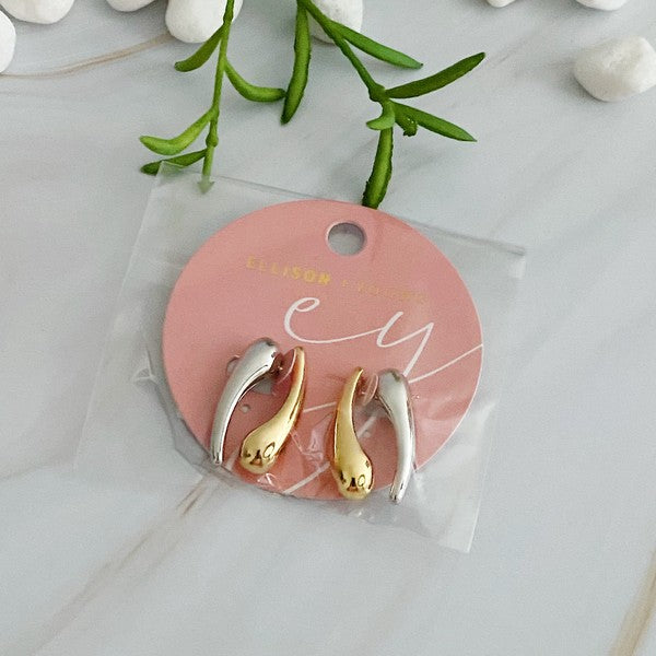 Front And Back Sleek Earrings