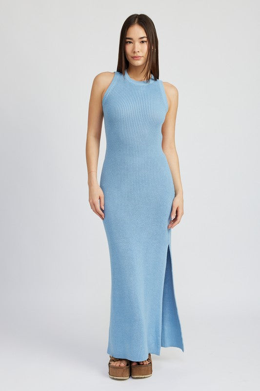 Halter Neck Maxi Dress with Open Back Halter Neck Maxi Dress with Open Back