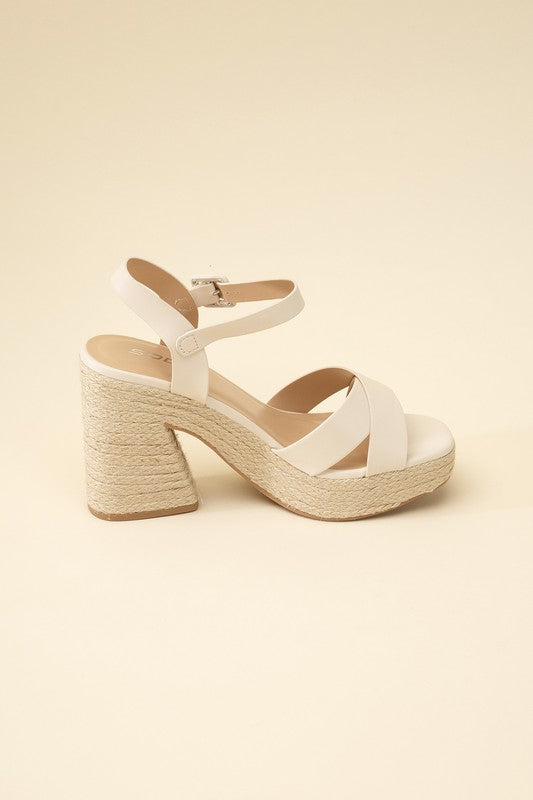 NOBLE-S ESPADRILLE SANDAL HEELS