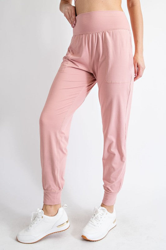 PLUS SIZE BUTTER SOFT JOGGERS WITH POCKETS