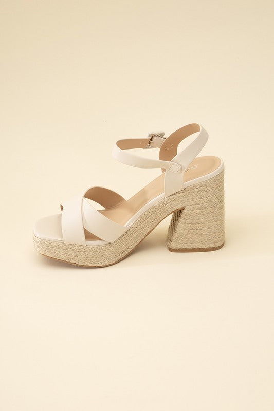 NOBLE-S ESPADRILLE SANDAL HEELS