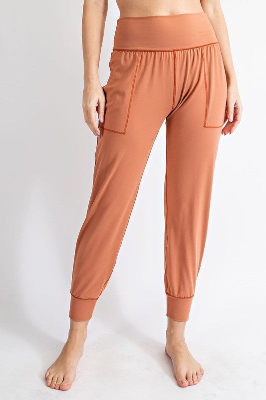 PLUS SIZE BUTTER SOFT JOGGERS WITH POCKETS