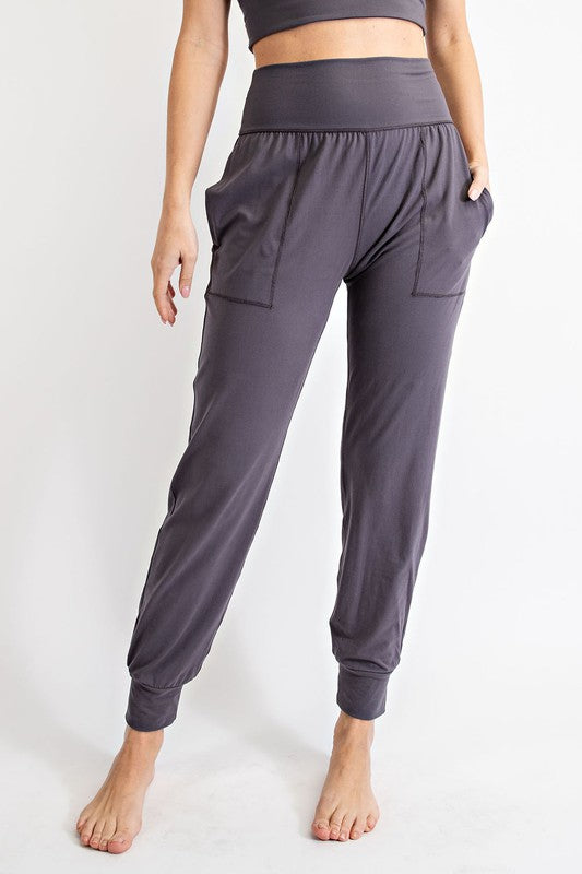 PLUS SIZE BUTTER SOFT JOGGERS WITH POCKETS