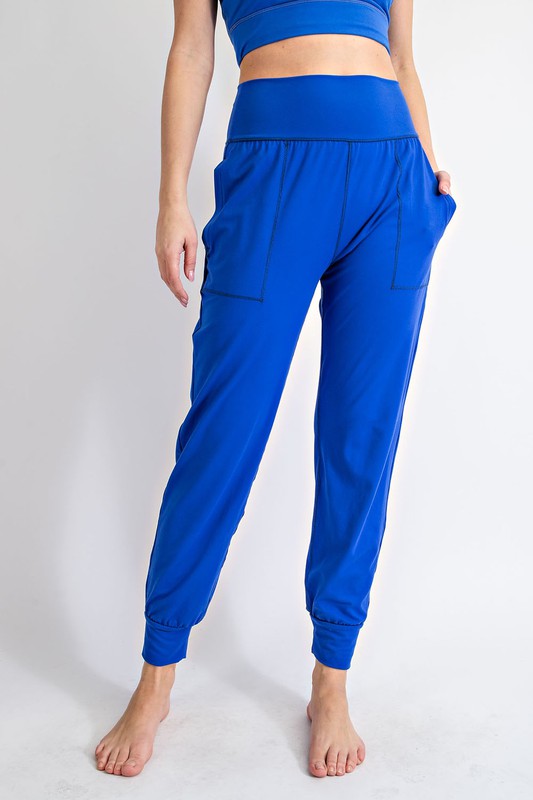 PLUS SIZE BUTTER SOFT JOGGERS WITH POCKETS
