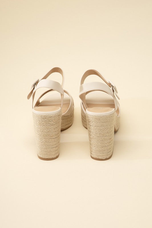 NOBLE-S ESPADRILLE SANDAL HEELS