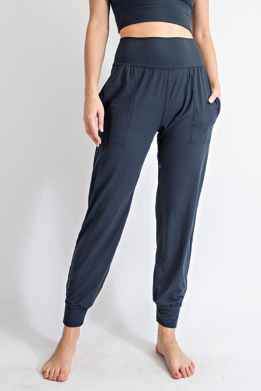PLUS SIZE BUTTER SOFT JOGGERS WITH POCKETS