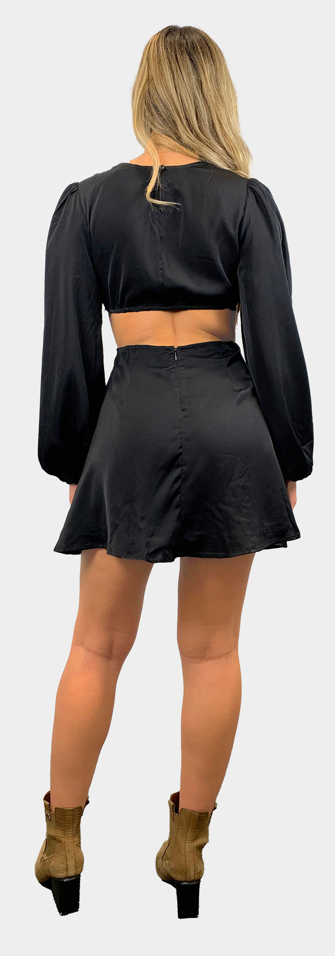 Black Cutout Mini Dress