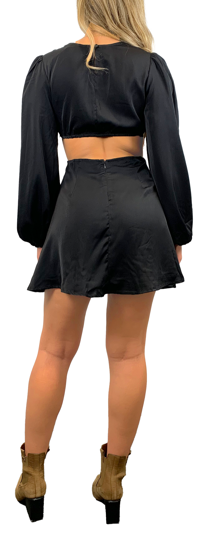 Black Cutout Mini Dress