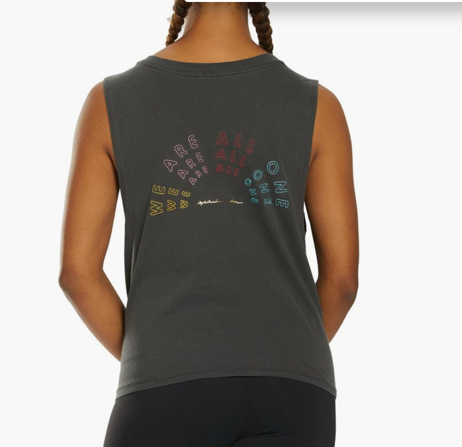We Are All One Deep V Neck Tank