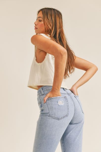 SUPER HIGH RISE GIRLFRIEND JEANS