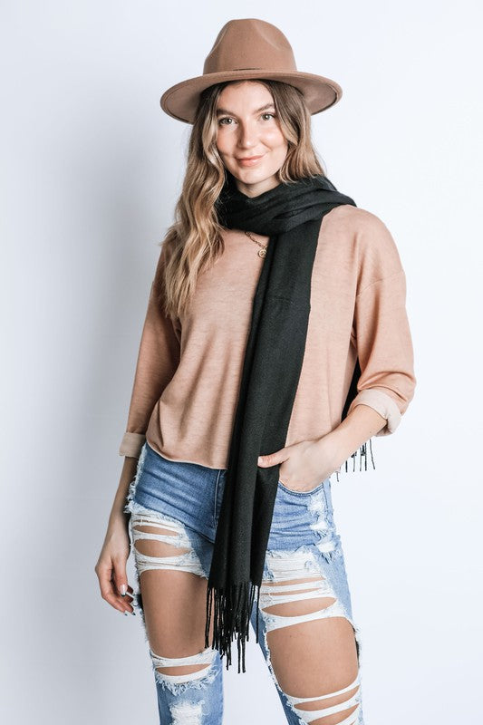 CASHMERE FEEL WINTER LONG SCARF