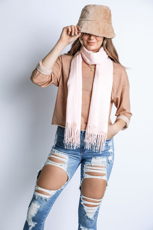 CASHMERE FEEL WINTER LONG SCARF