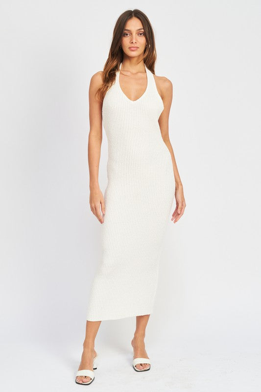 HALTER NECK BODYCON MIDI DRESS Bluetique HALTER NECK BODYCON MIDI DRESS Bluetique
