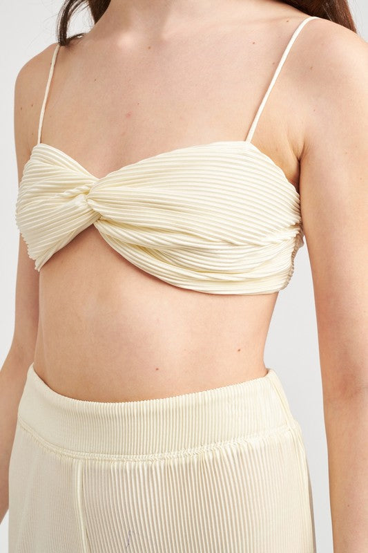 CROPPED TOP WITH KNOT DETAIL