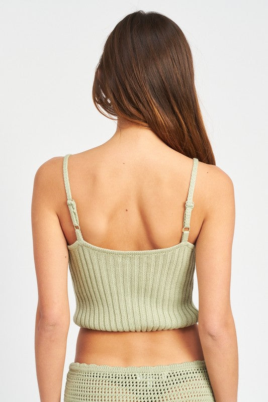 Washed Seamless Crop Top