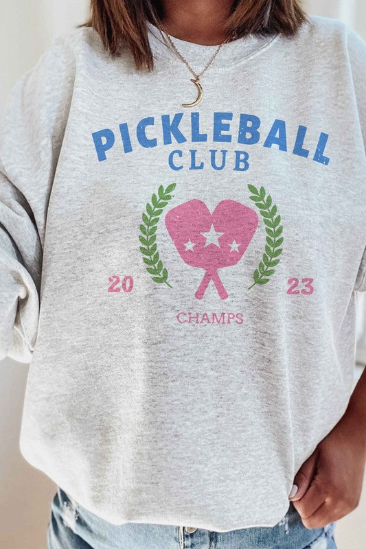 PICKLEBALL CLUB 2023 CHAMPS GRAPHIC SWEATSHIRT