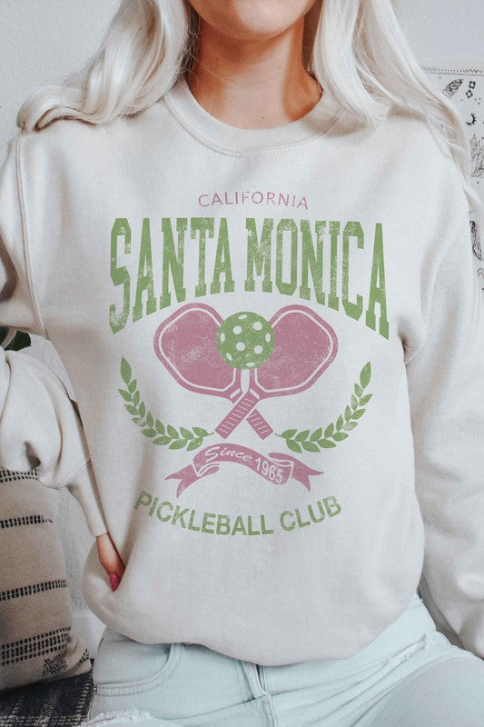 SANTA MONICA PICKLEBALL CLUB GRAPHIC SWEATSHIRT