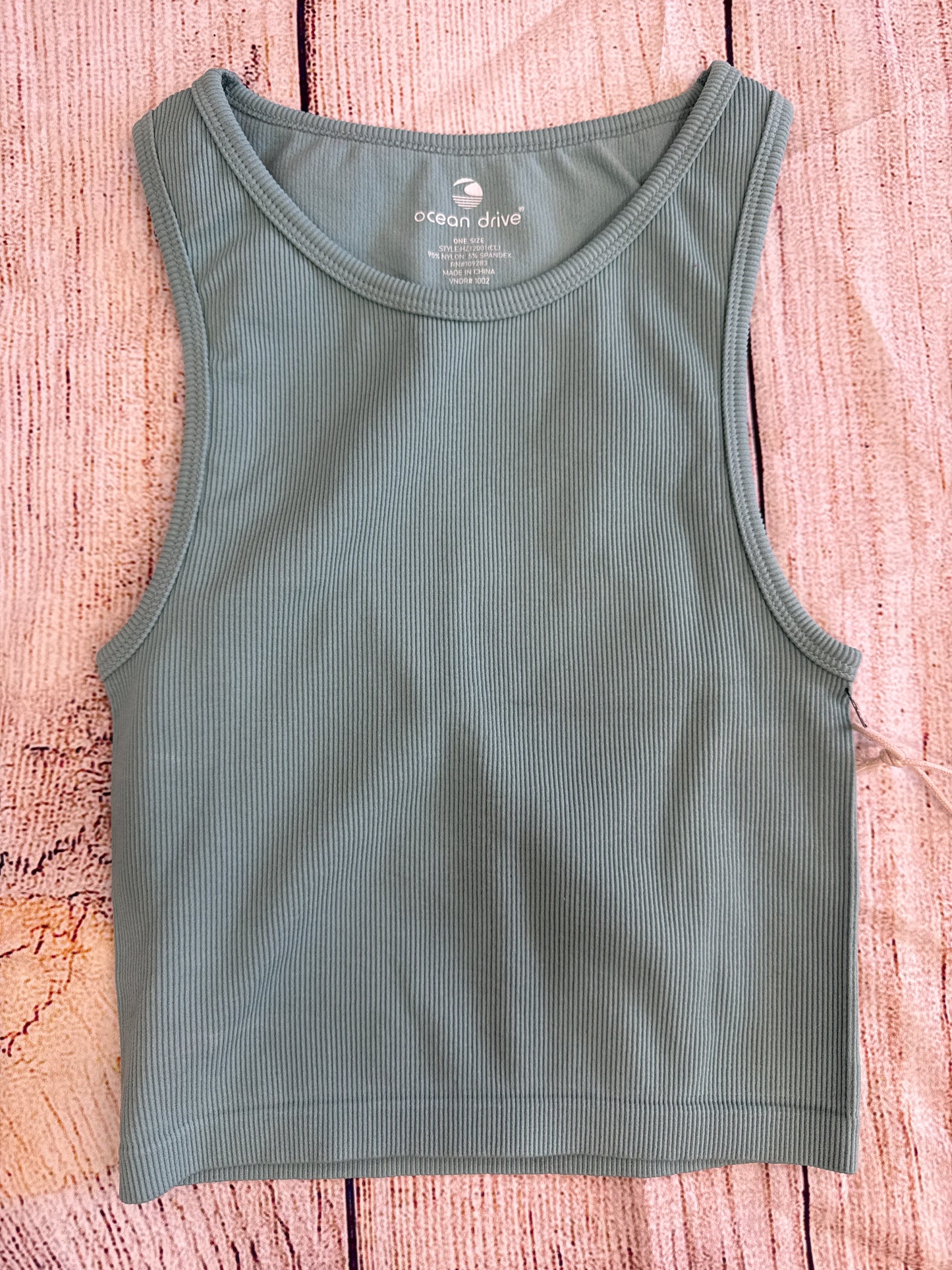 Seamless rib tank tops
