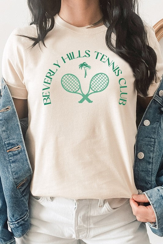 Beverly Hill Tennis Club Palm Trees Graphic Tee