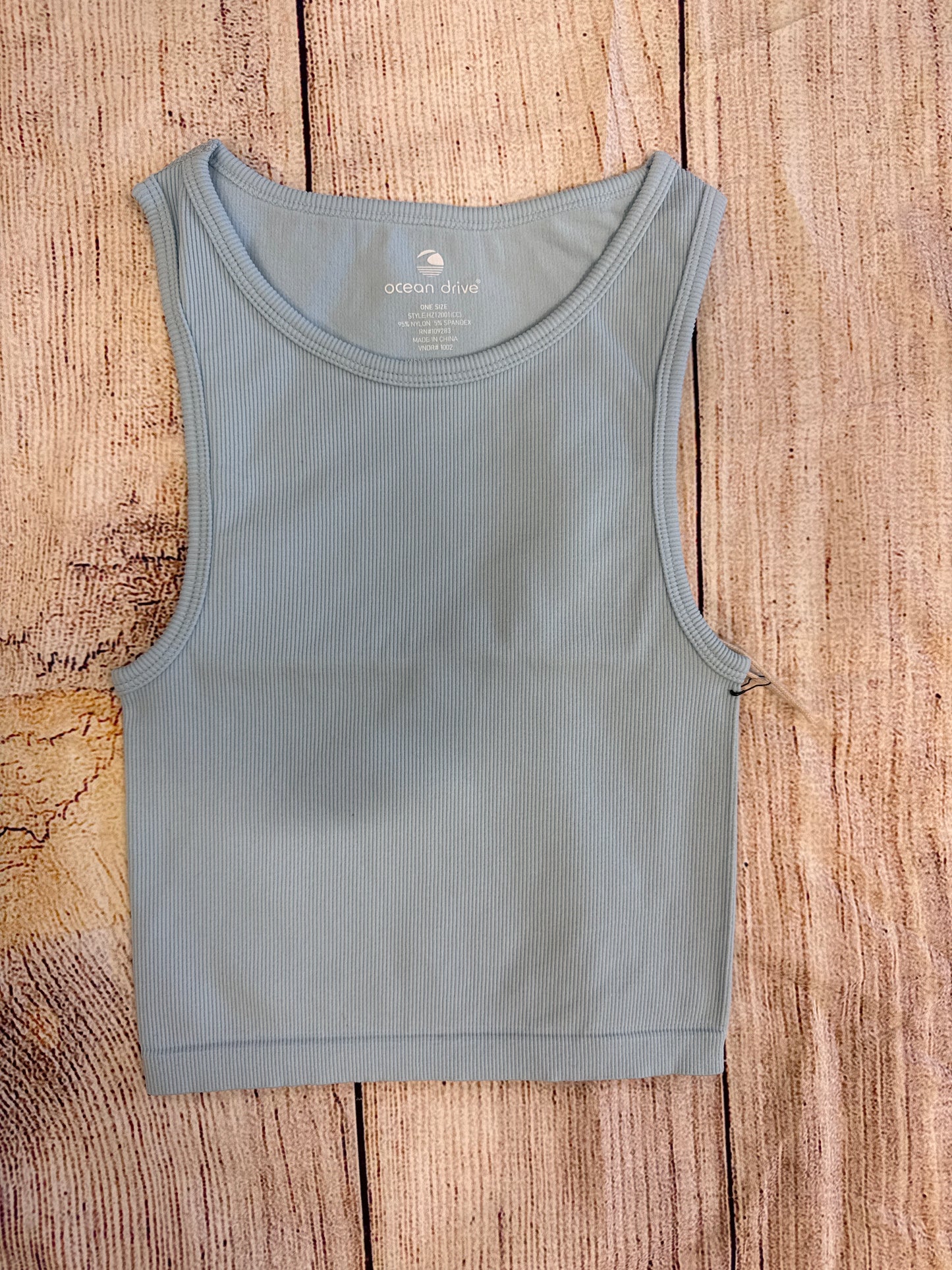 Seamless rib tank tops