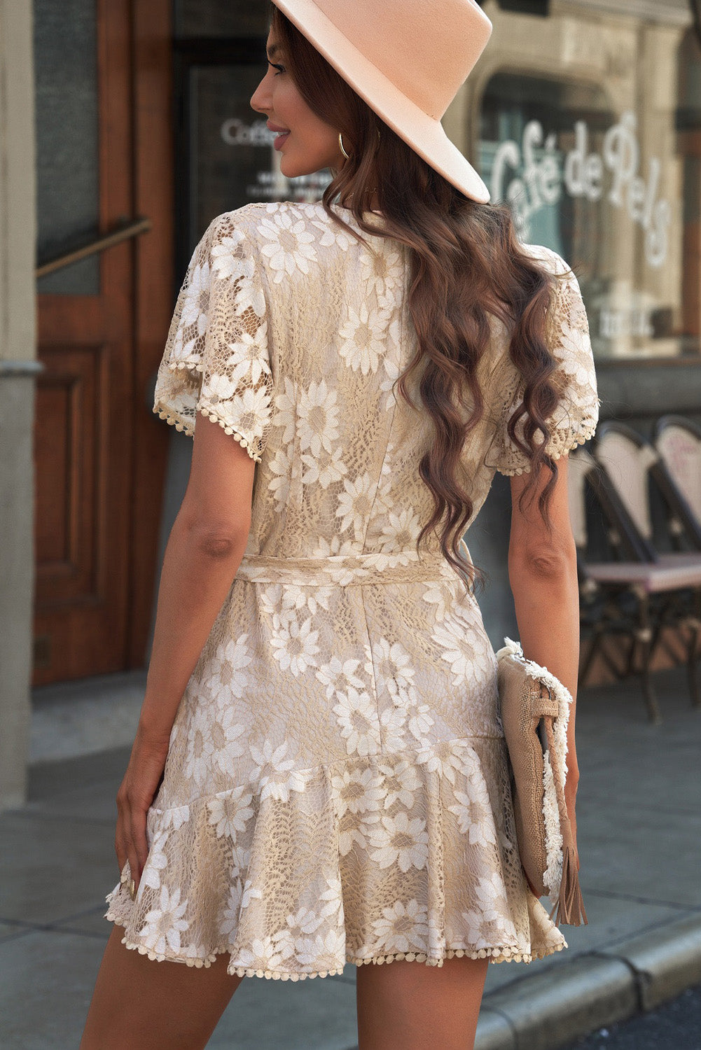 Floral Lace Wrap-Dress *Online Exclusive*