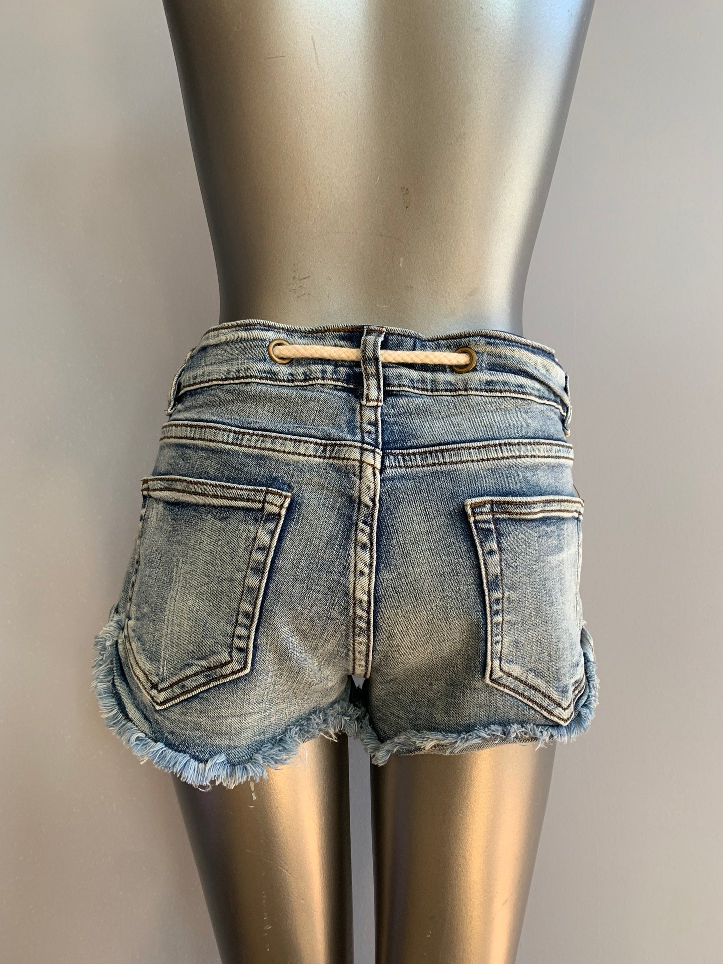 Low-Rise Jean Shorts