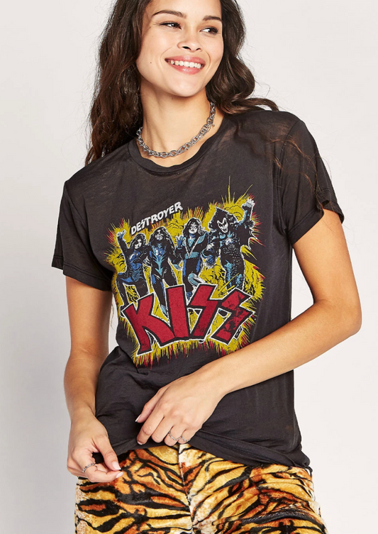 Daydreamer Kiss Alive Tour Slim Burnout Tee