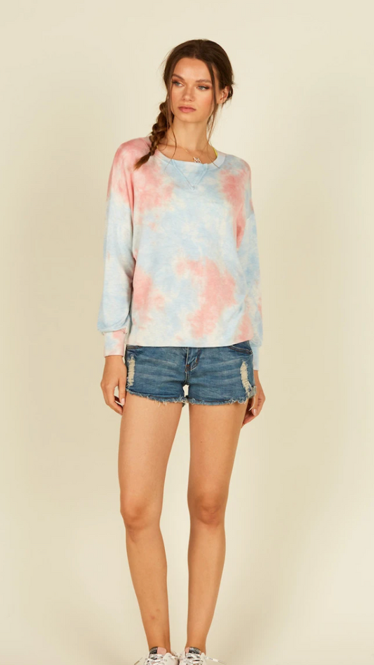 French Terry Tie Dye Top