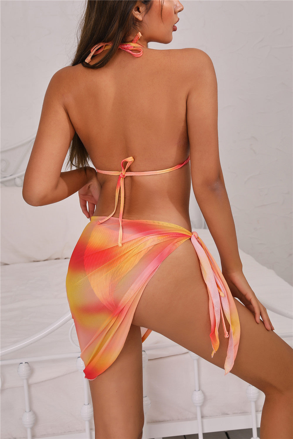 Tie-Dye Bikini Set with Sarong *Online Exclusive* FINAL SALE